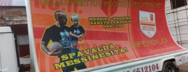 Messina, la propaganda per il derby viaggia in città su un camion vela:”Padroni dello Stretto”