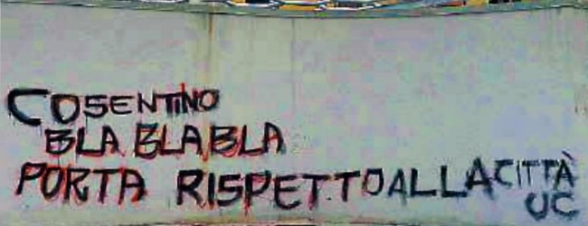 Contestazione a Catanzaro:”Cosentino bla bla bla, rispetto per la città”