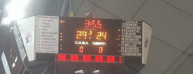 Viola-Casale, neroarancio avanti all’intervallo