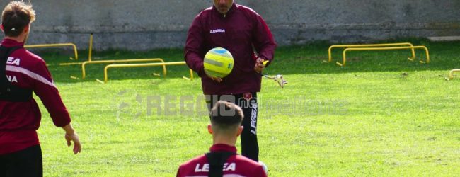 Reggina al lavoro in vista di Catania, amaranto tra campo e palestra