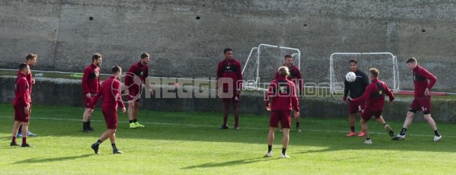 Reggina, primo allenamento in vista della Spal: il lavoro svolto dagli amaranto