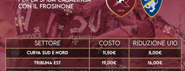 Reggina-Frosinone: oggi al via la prevendita