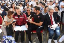 Reggina, grande entusiasmo per l’incontro con gli alunni della “Carducci-Da Feltre”